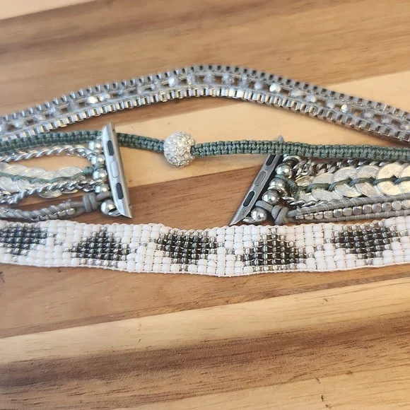 Victoria Emerson Silver and White Apple Watchband - Picture 3 of 8